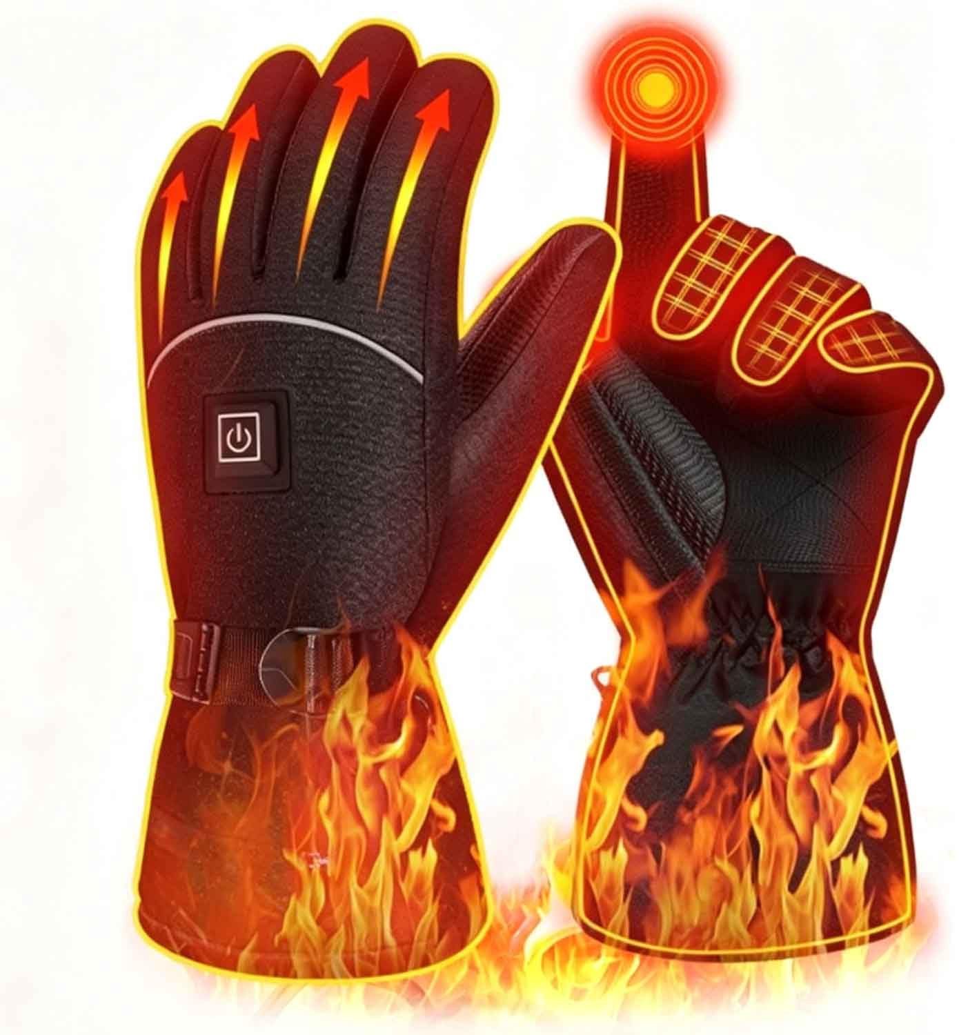 Verwarmde Handschoenen - Touchscreen en Waterdicht - 7,4 V 4000 mAh - Voor Skiën, Klimmen en Motor - Maat L