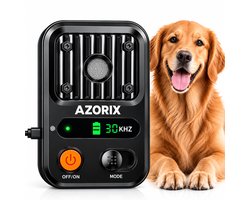 Azorix Ultrasoon Anti Blaf Apparaat - Ultrasoon - Oplaadbaar & Automatische Werking - Zonder Schok + Waterbestendig - Voor Alle Honden - Binnen & Buiten - 20m bereik + 3 Standen - Anti Blafband