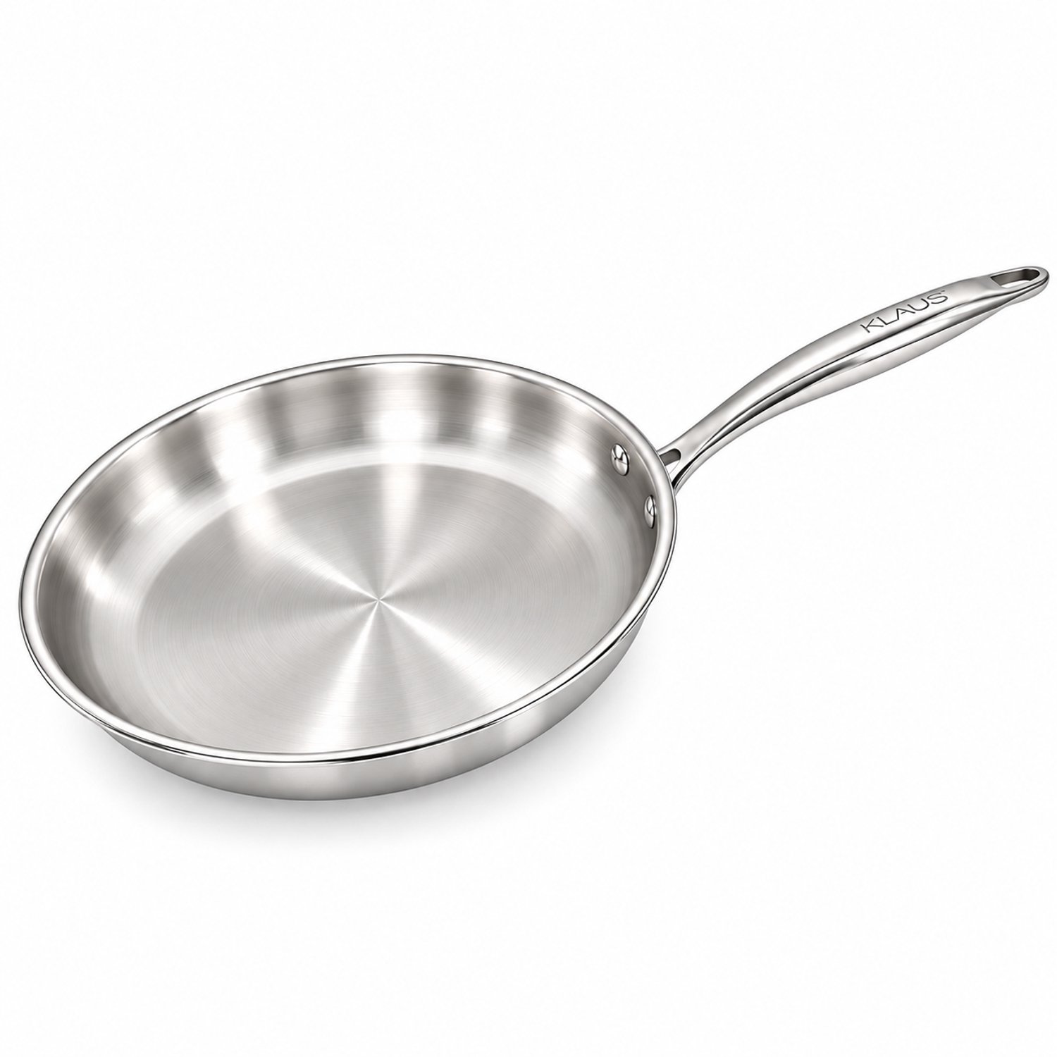 KLAUS Triply Koekenpan - 24 cm - Zonder PFAS - Inductie – RVS