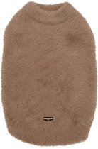 Jack and Vanilla Dogwalk Sweater Plush Milano – Hondentrui – Warm – Super Zacht – Wasbaar – Kleur: Taupe – Ruglengte: 36 cm