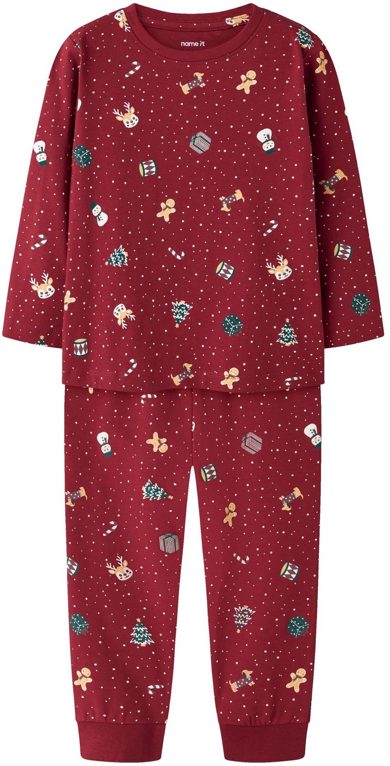 NAME IT Pyjama Kerst Red Dahlia1