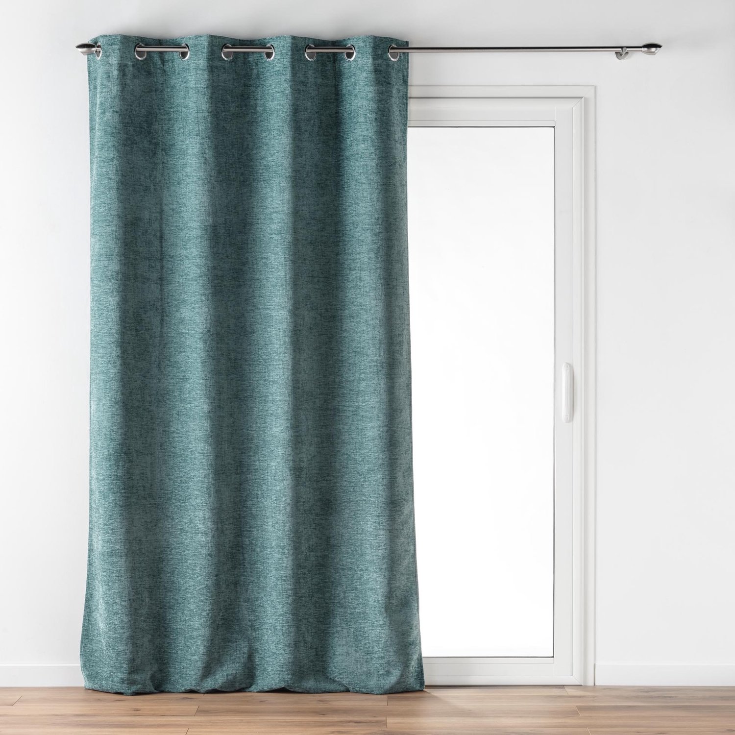 Douceur d'intérieur - Fluwelen gordijn met ringen VERRA, 140 x 260 cm - groen
