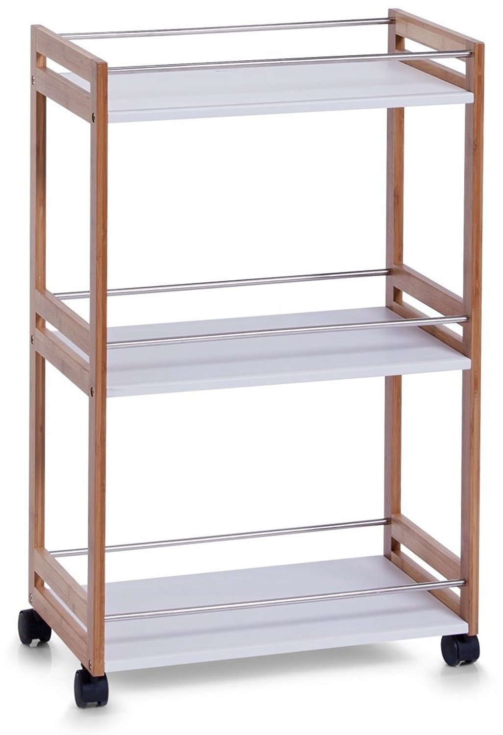 ZELLER - Badkamertrolley BAMBOO, rek met 3 niveaus