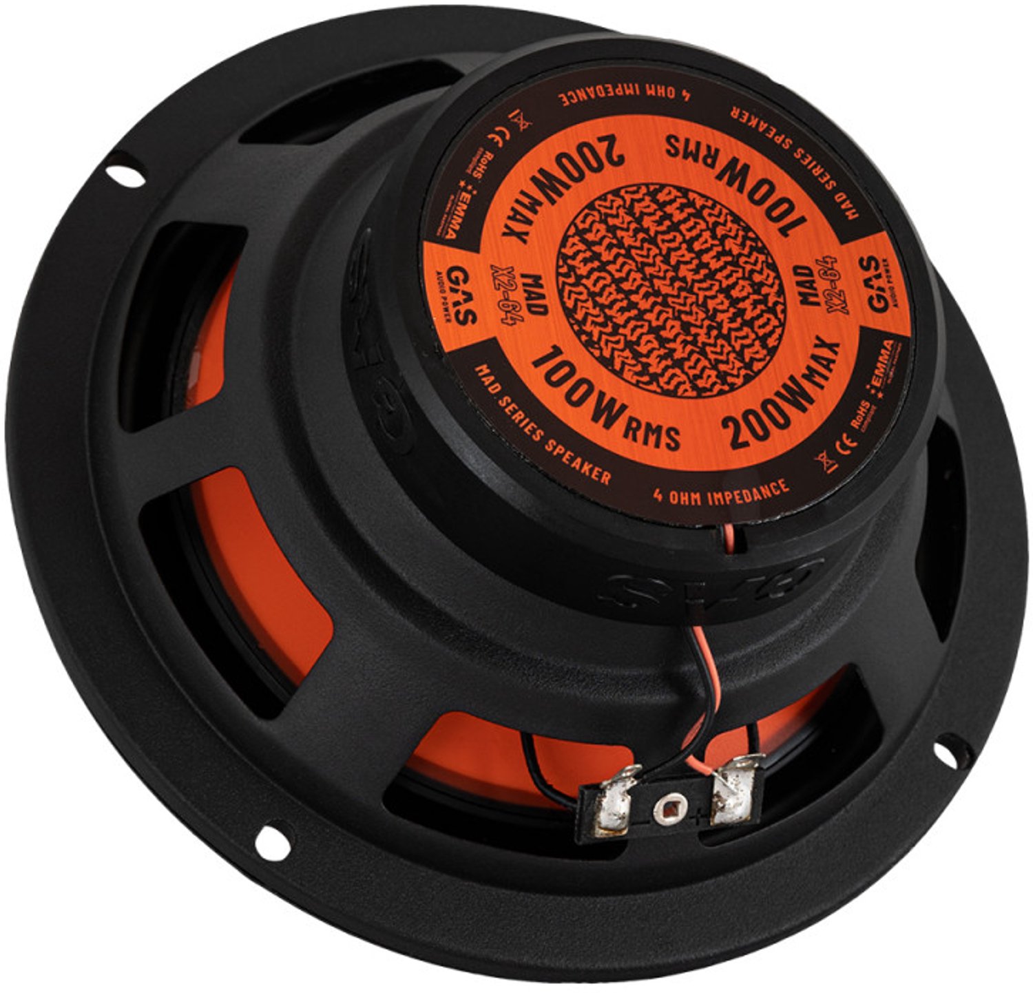 GAS MAD X2-64 Level 2 Coaxial Speaker 6.5 inch / Auto Speakers 16.5cm / Luidsprekers 2-weg 100W RMS – foto 2