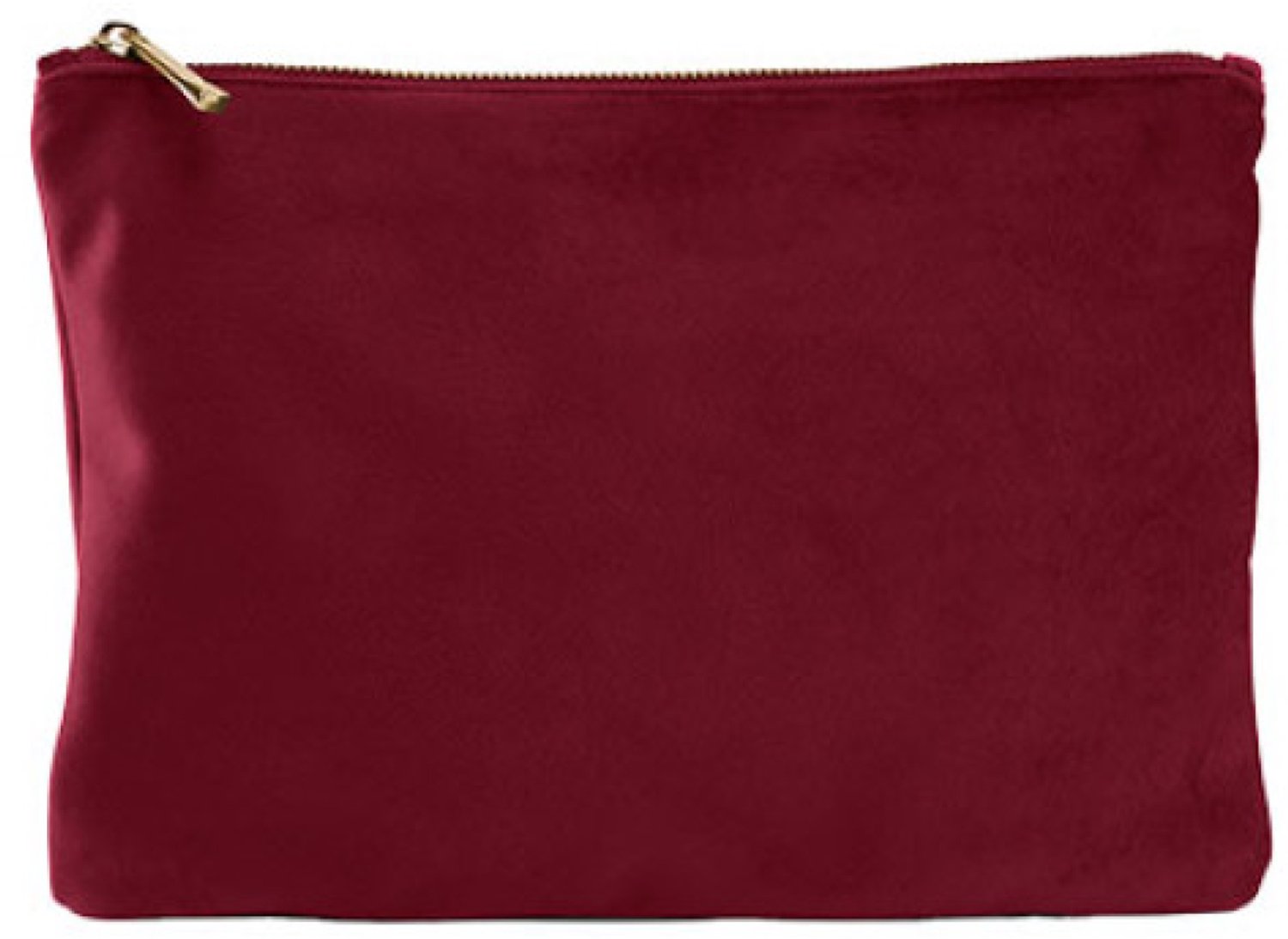 BagBase - Velvet Accessory Pouch - Ruby Red - L (30 x 20 cm)