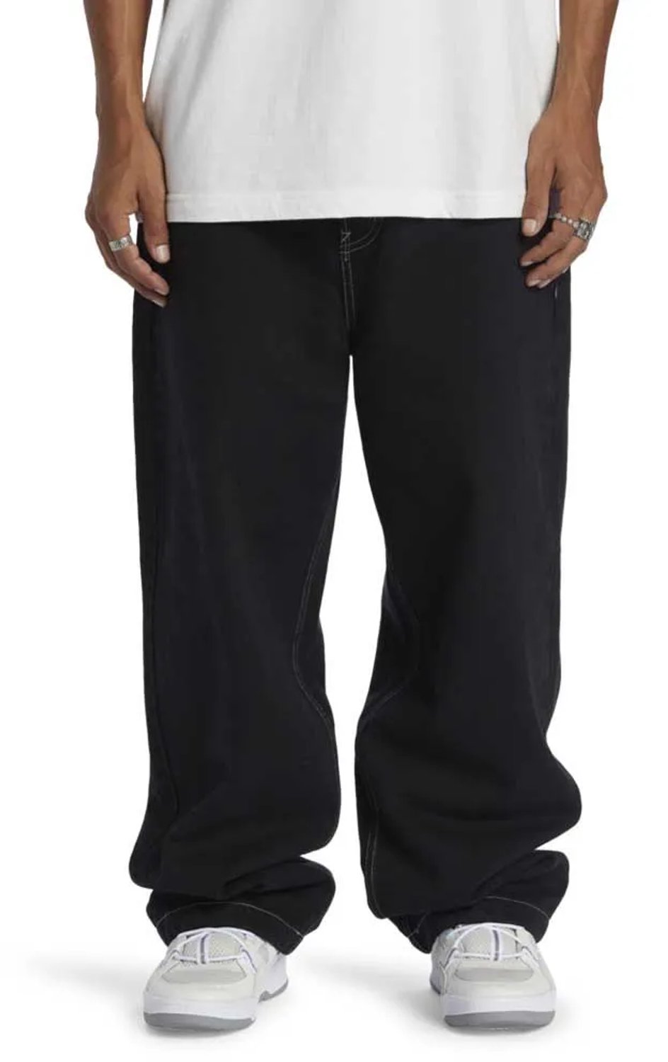 Dc Shoes Worker Baggy Rbt Spijkerbroek 31 32 Man Zwart