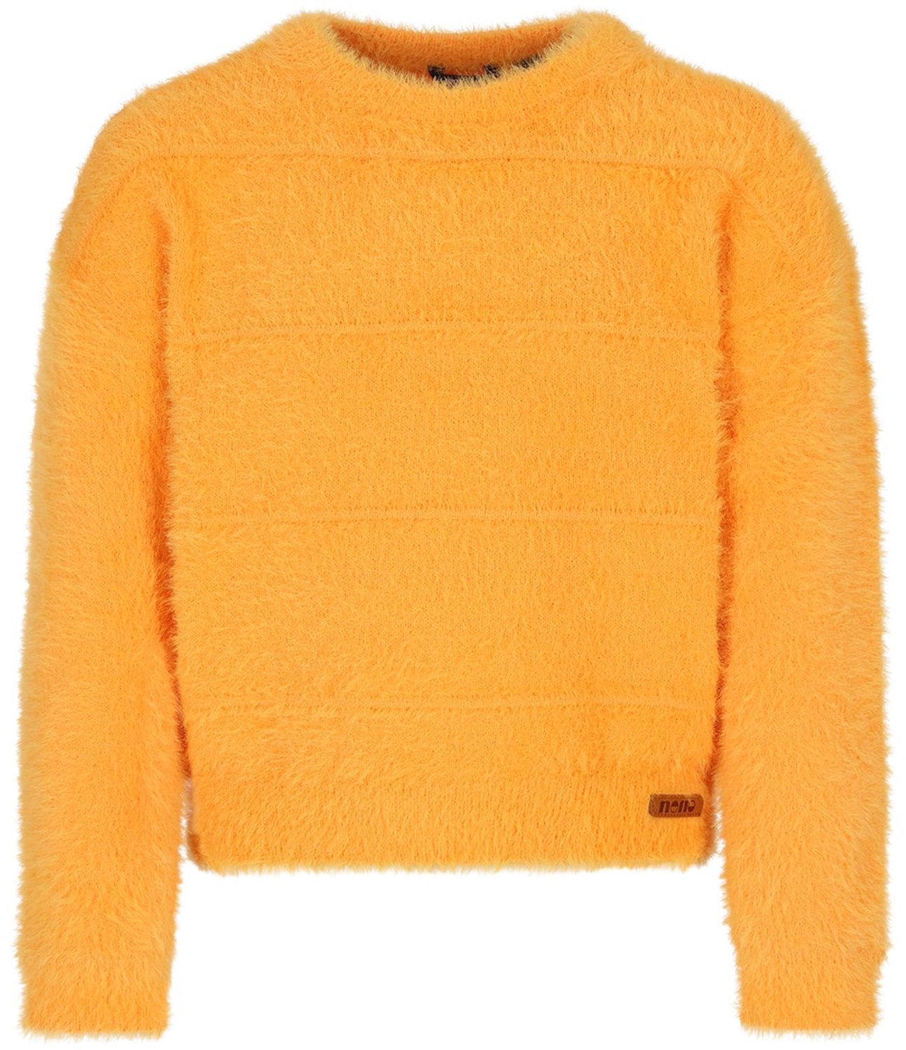 NONO - Keson Fluffy Soft Knitted Sweater - Blazing Orange - Maat 104