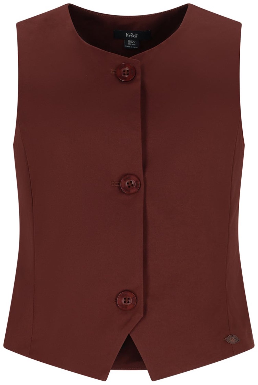 NoBell' - Tops Twill Gilet - Dark Chestnut Brown - Maat 170-176