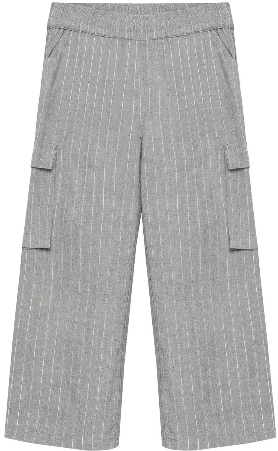 Daily7 - Wide Fit Pinstripe - 1261 Mid Grey Melange - Maat 116