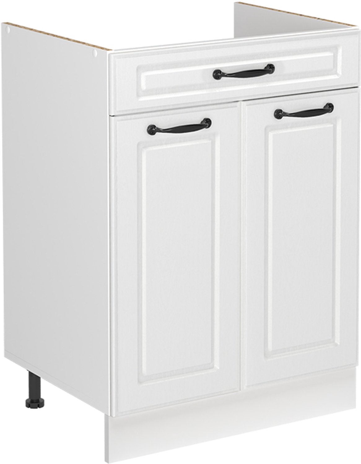 Vicco Wastafelkast R-Line, Wit landelijk/Wit, 60 cm zonder werkblad