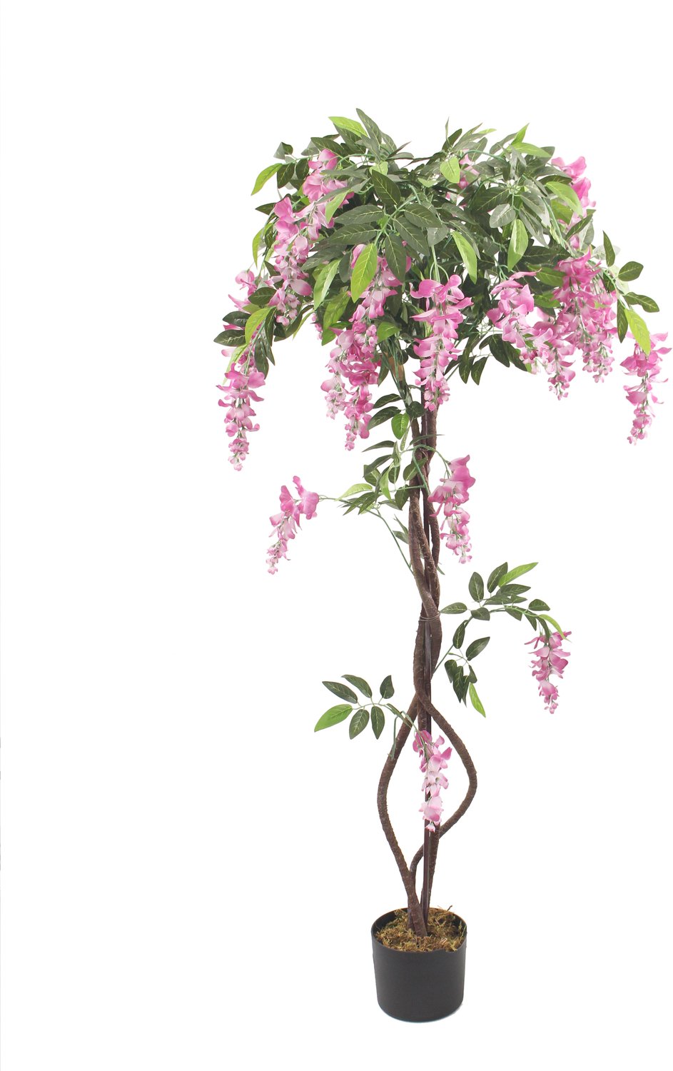 homebound by ky Kunstplant boom blauwe regen 150cm | 150cm | plant voor binnen Roze