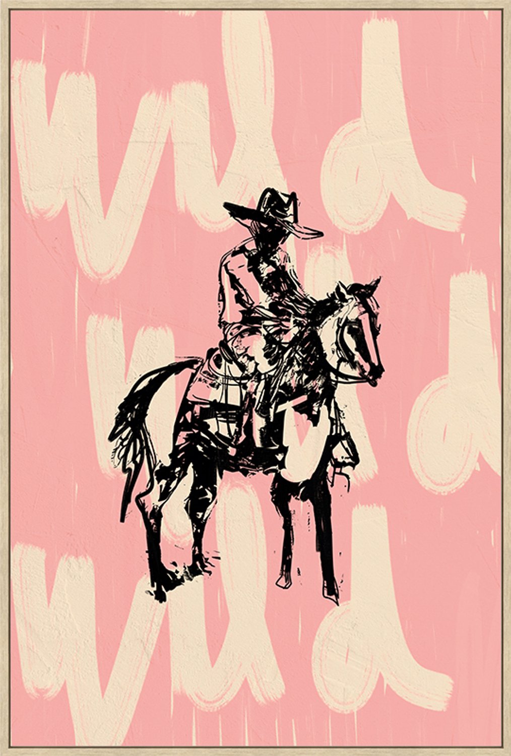 Schilderij cowboy
