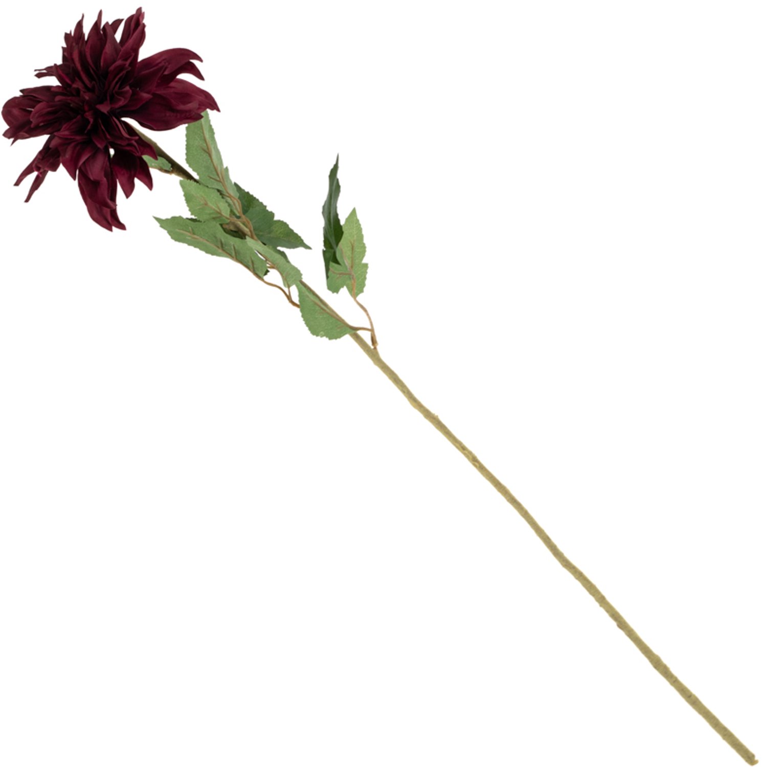 Kunstbloem chrysant 79cm rood