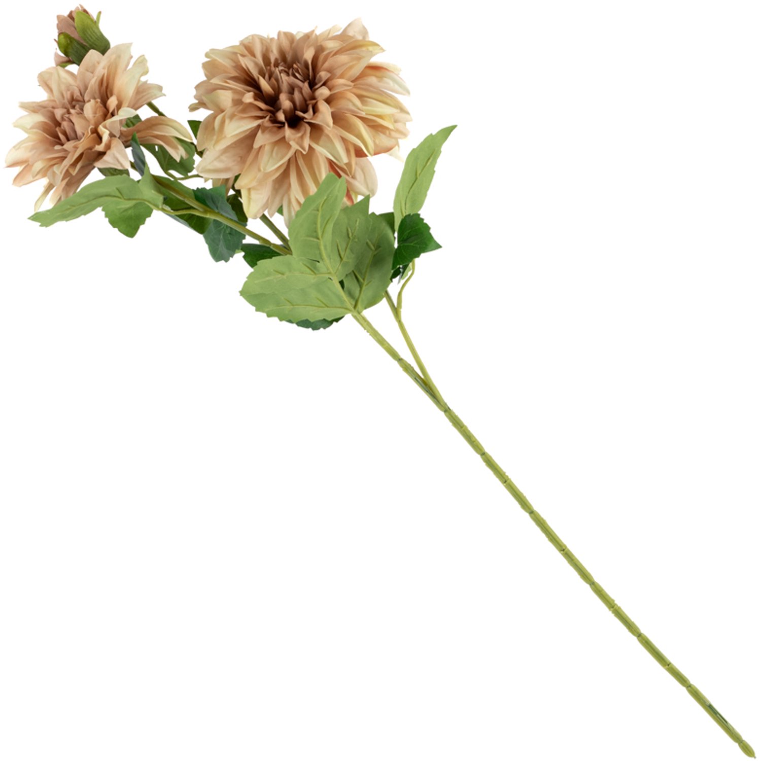 Kunstbloem dahlia 63cm beige