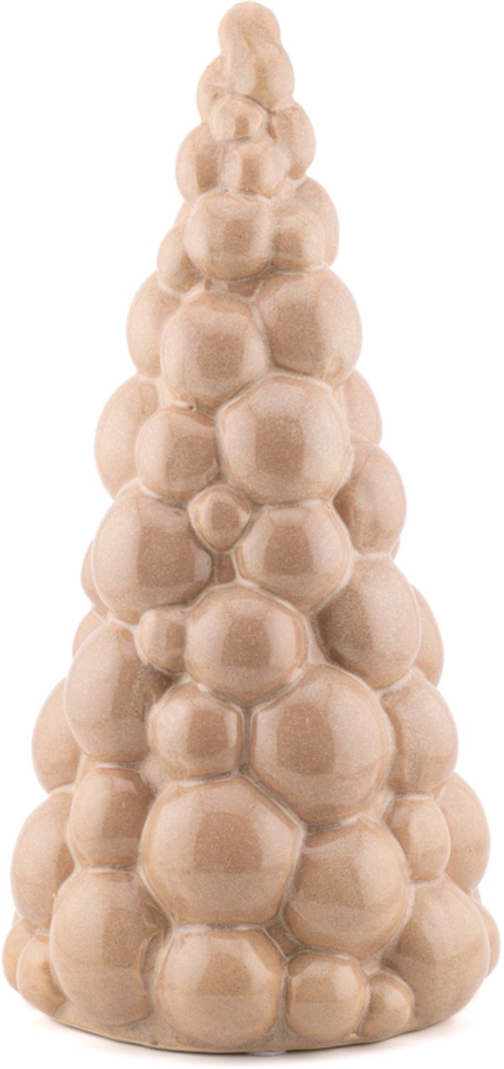 Ornament kerstboom Fir beige L