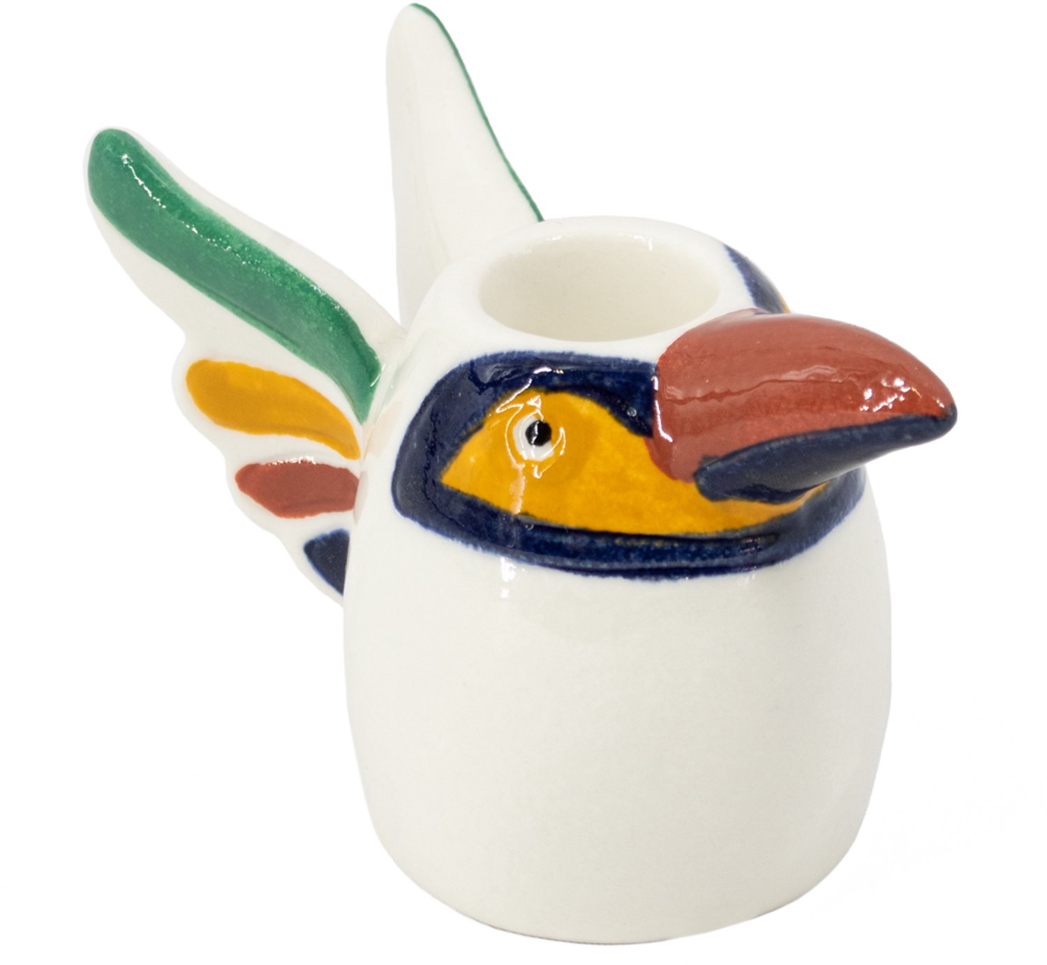 homebound by ky Aardewerk kaarsenstandaard vogel Multi