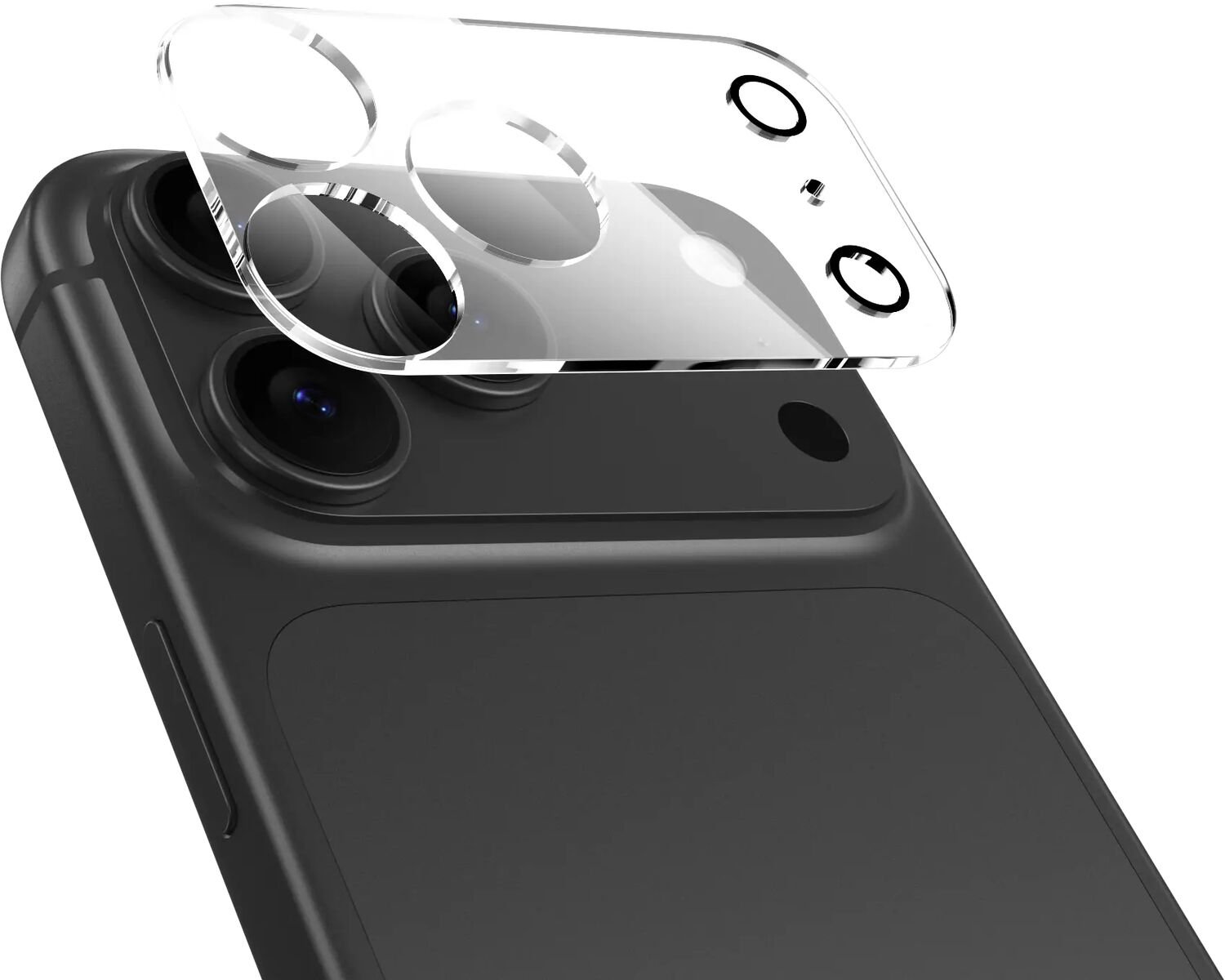NEKIT Prism Camera Protector Geschikt voor Apple iPhone 17 Pro Max - Lens Bescherming - Case Friendly - Hard Plastic - Transparant