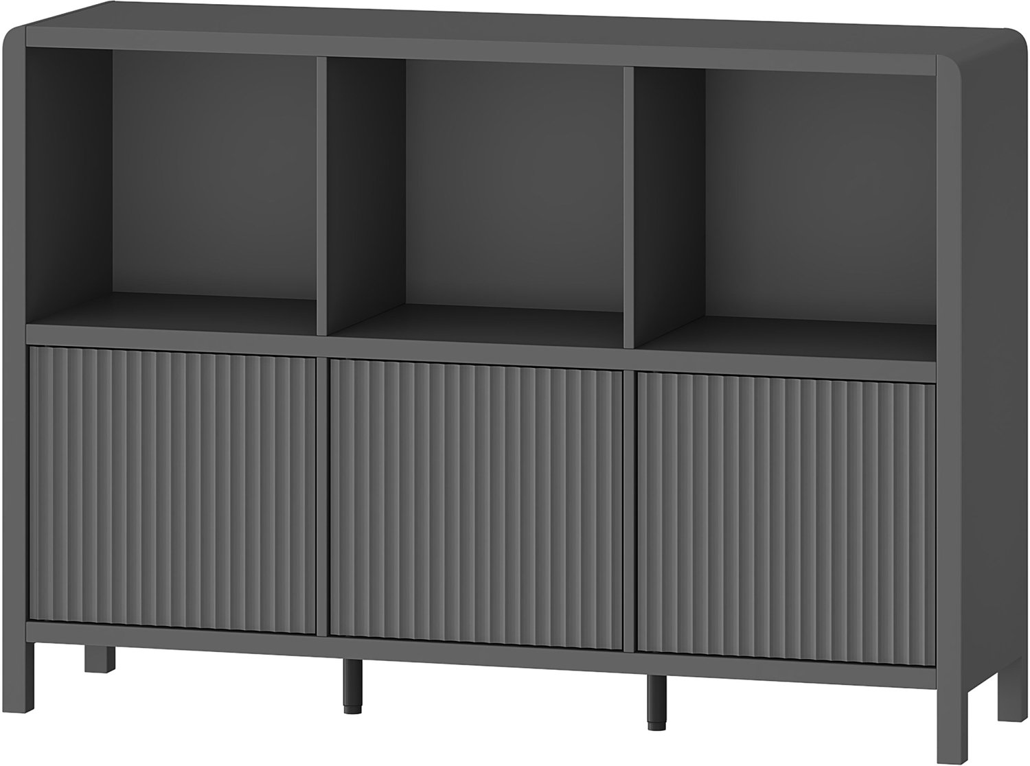 Dressoir Lukkodso 110x30x77 cm grijs [en.casa]