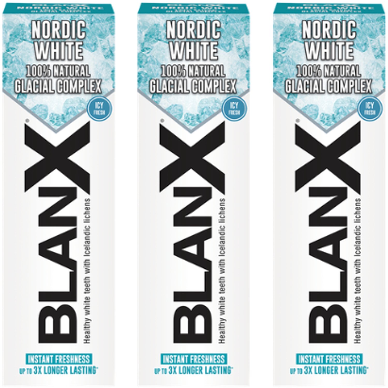 BlanX Nordic White Tandpasta - 3 x 75 ml