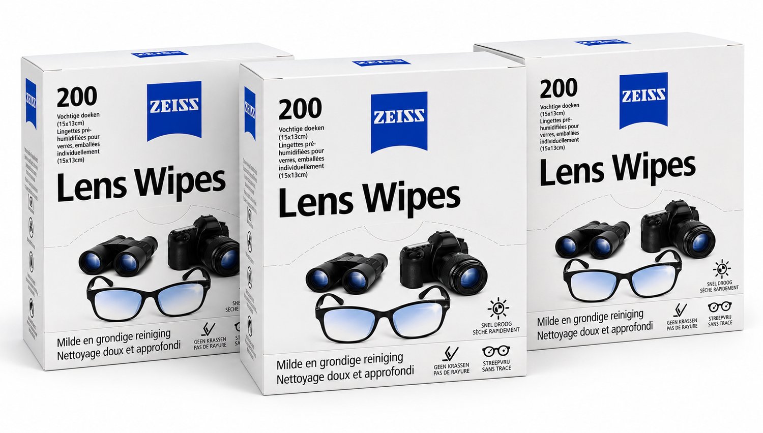ZEISS - Lens Wipes - 600 Reinigingsdoekjes - Voordeelverpakking