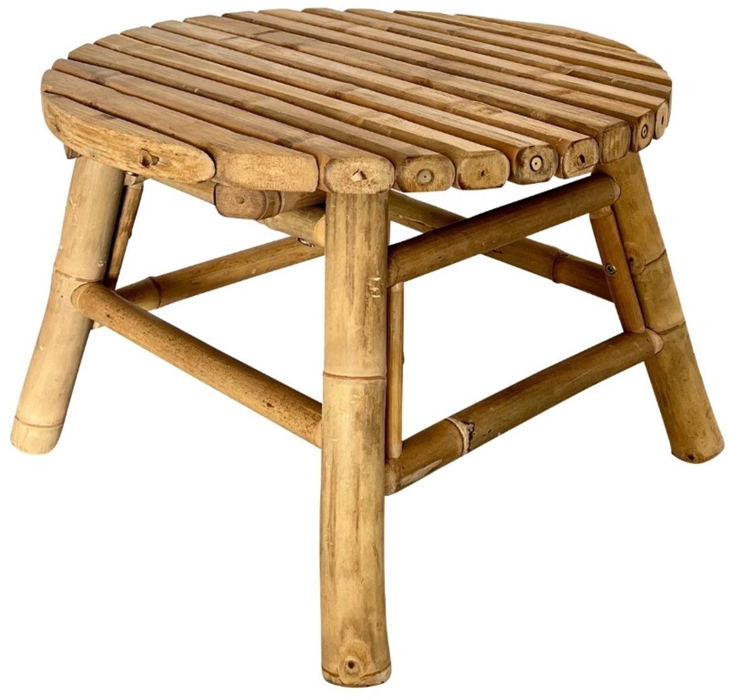 Bijzettafel Bamboe 47 cm rond