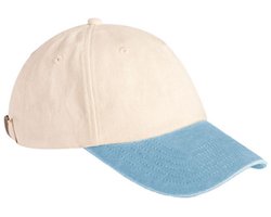 Beechfield - Contrast Peak Low Profile Vintage Cap - Natural - One Size