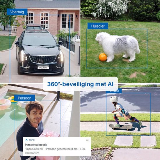 Tapo C660 Beveiligingscamera Buiten op Zonne-energie + H500 CentralHub - Bundelvoordeel - 4K 8MP - 360° Draaibaar - Inclusief Zonnepaneel - Lokale Opslag tot 16TB - Geen Abonnement - 10.000 mAh Accu - Starlight Kleur Nachtzicht - Automatisch Volgen — afbeelding 5