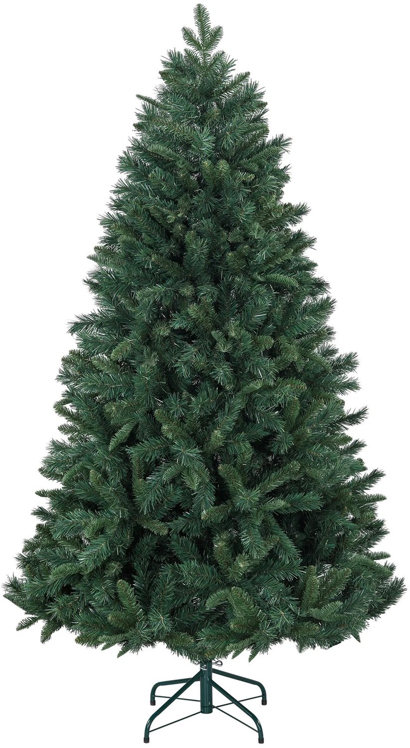 DeltaMerch Kerstboom - Kunstkerstboom - Kerstversiering - 180 cm - Incl. Metalen Standaard - Scharnierende takken - Groen