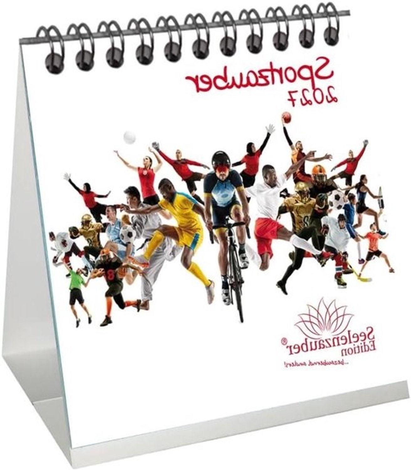 Tafelkalender 2027 - Planner voor op het bureau - Vrije tijd plannen - Met cadeauhanger - 10x10cm - Multicolor