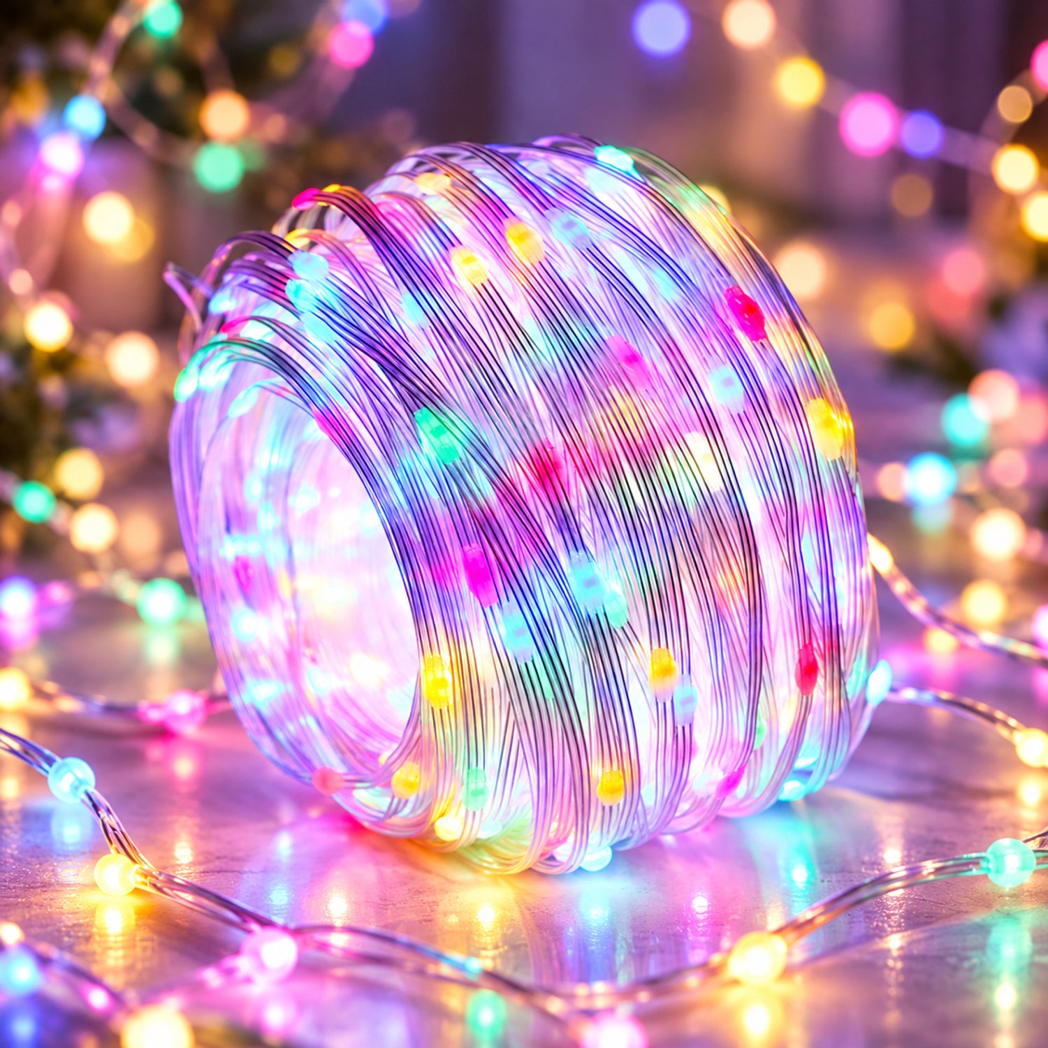 Lapamax Kerstverlichting Buiten 800 LED 100 m - Fairy Lights met Stekker & IP44 Adapter - Lichtsnoer Buiten met 8 Lichtstanden & Geheugenfunctie - Lichtslinger en Tuinverlichting voor Bruiloft, Horeca & Evenement - Multicolor
