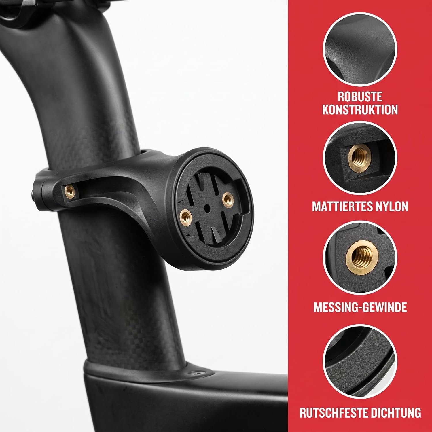 Zadelpen houder 2 stuks - Kwartslag zadelsteun - Compatibel met Garmin Varia - Ideaal voor MTB en racefiets - Vemera