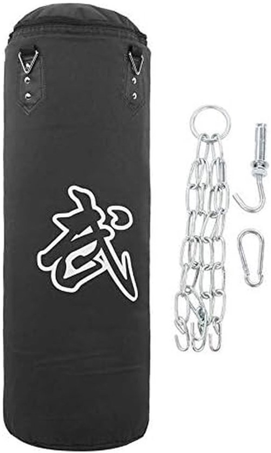 Bokszak - Trainingszak - Bokstraining en fitness - Scheurvast materiaal - 80 cm - Zwart