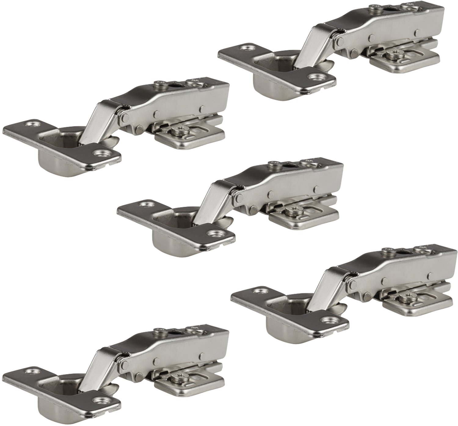 Wovar Keukenkast Scharnier Soft|Close Opdek 35 mm | Potscharnier | Set 5 Stuks