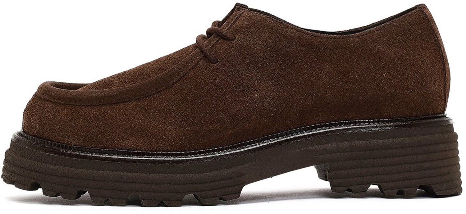 DERIMOD Platfrom Masculine Shoes Suede Leather Platfrom Masculine Shoes