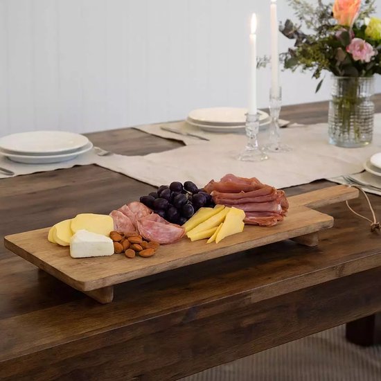 Serveerplank - Borrelplank XXL - 100CM lang - Mango hout - Extra stevig — cadeau in Kookcadeaus - foto 4