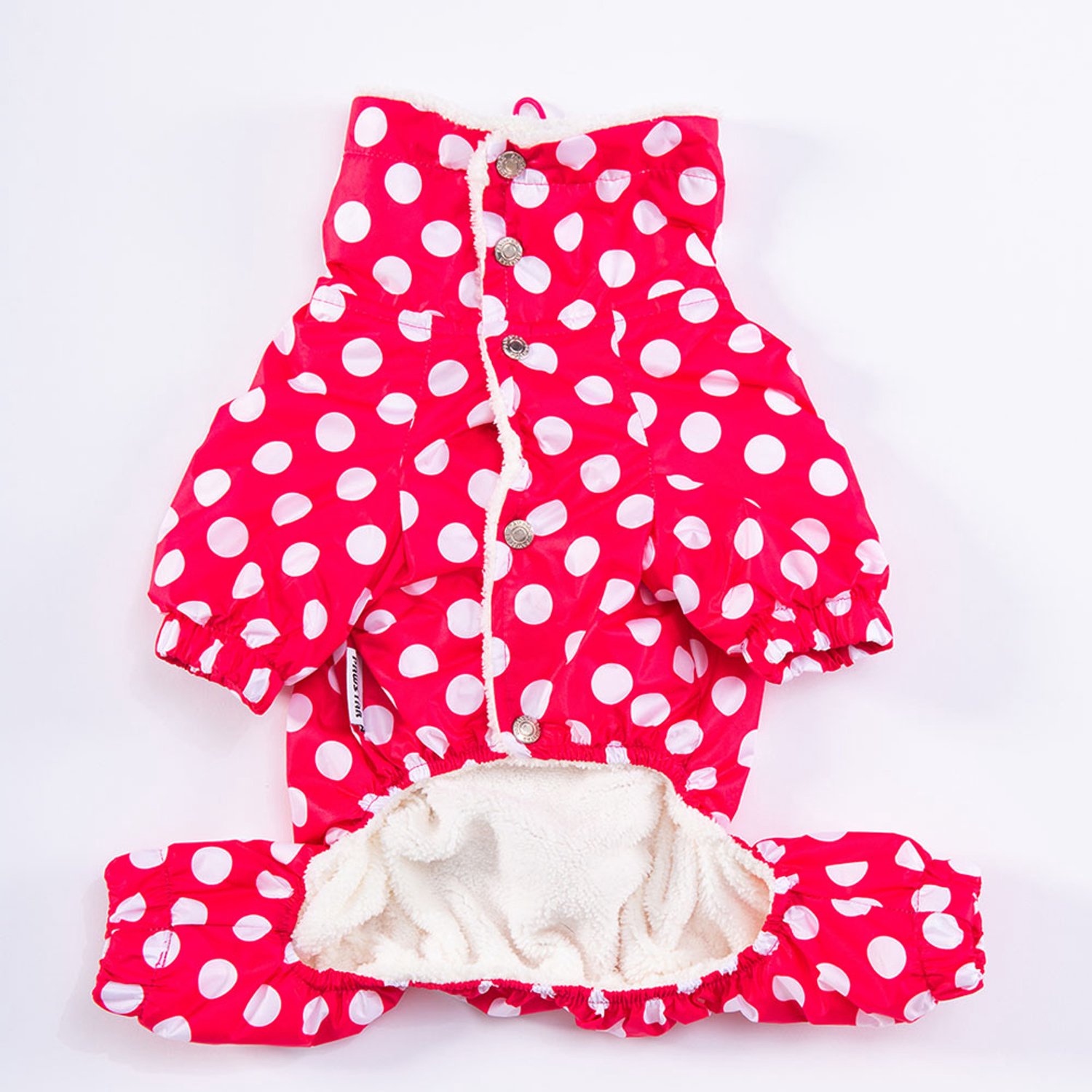 Pawstar Dots - Hondenoverall - Fuchsia - XL