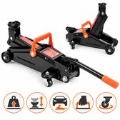 HOME It® Garagekrik 2 Ton - Autokrik 130-330 mm - Verrijdbare Krik voor Auto’s - Compacte Hefkrik