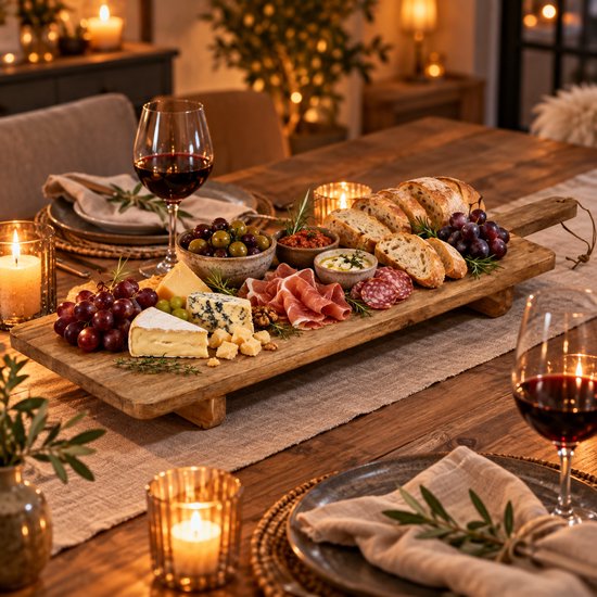 Serveerplank - Borrelplank XXL - 100CM lang - Mango hout - Extra stevig — cadeau in Kookcadeaus - foto 3