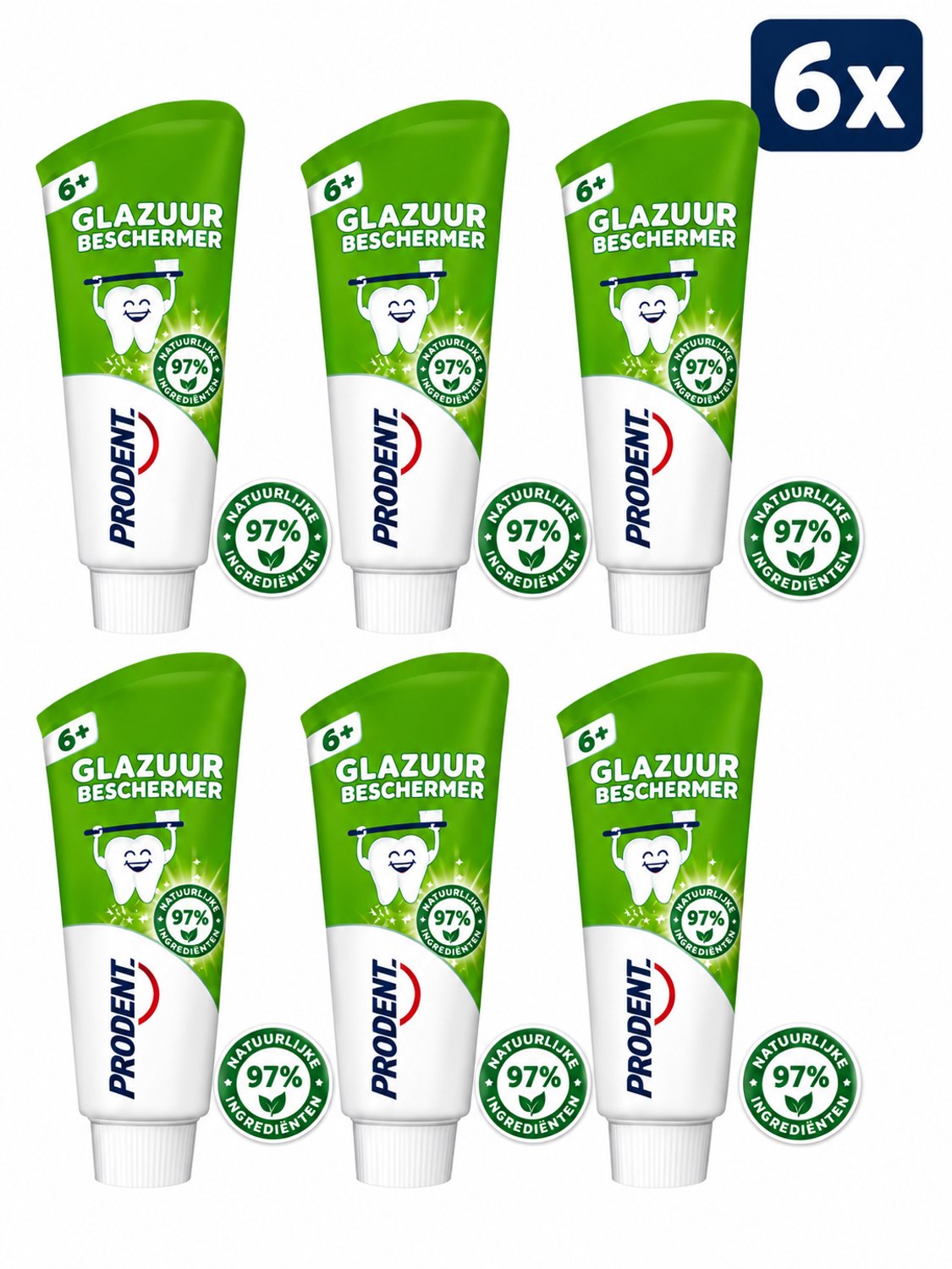 Prodent - Tandpasta - Junior 6+ - Glazuur Beschermer - 6 x 75 ml - Voordeelverpakking