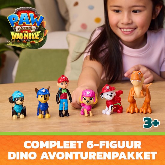 PAW Patrol - De Dino Film - Dino Speelfigurenset - 6 actiefiguren — cadeau in Spellen & Speelgoed - foto 7