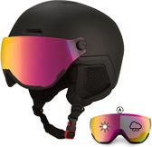 GOOFF XTREME PRO Skihelm met Vizier - Fotochromatisch - Heren en Dames - Snowboard Helm - Ruim voor Brildragers - Ventilatie - Maat L