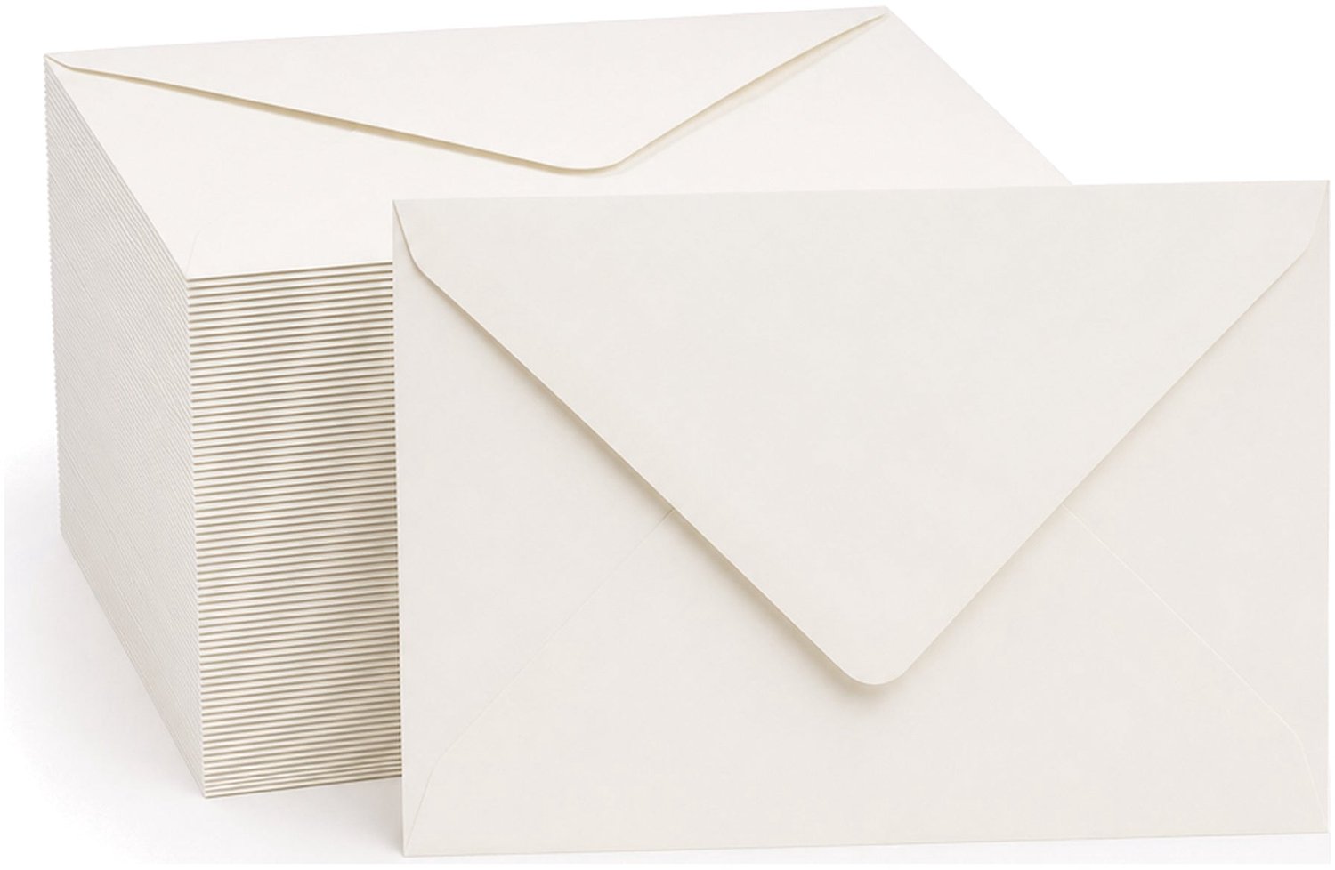 Enveloppen Gebroken Wit 17x23.5 cm - 400 stuks - 120 gram - Luxe Enveloppen A5 - Premium Wenskaart Envelop
