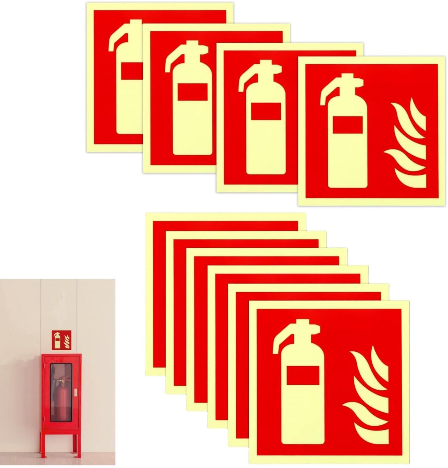Brandblusser Bord, Set van 10 voor Veiligheid en Bescherming
