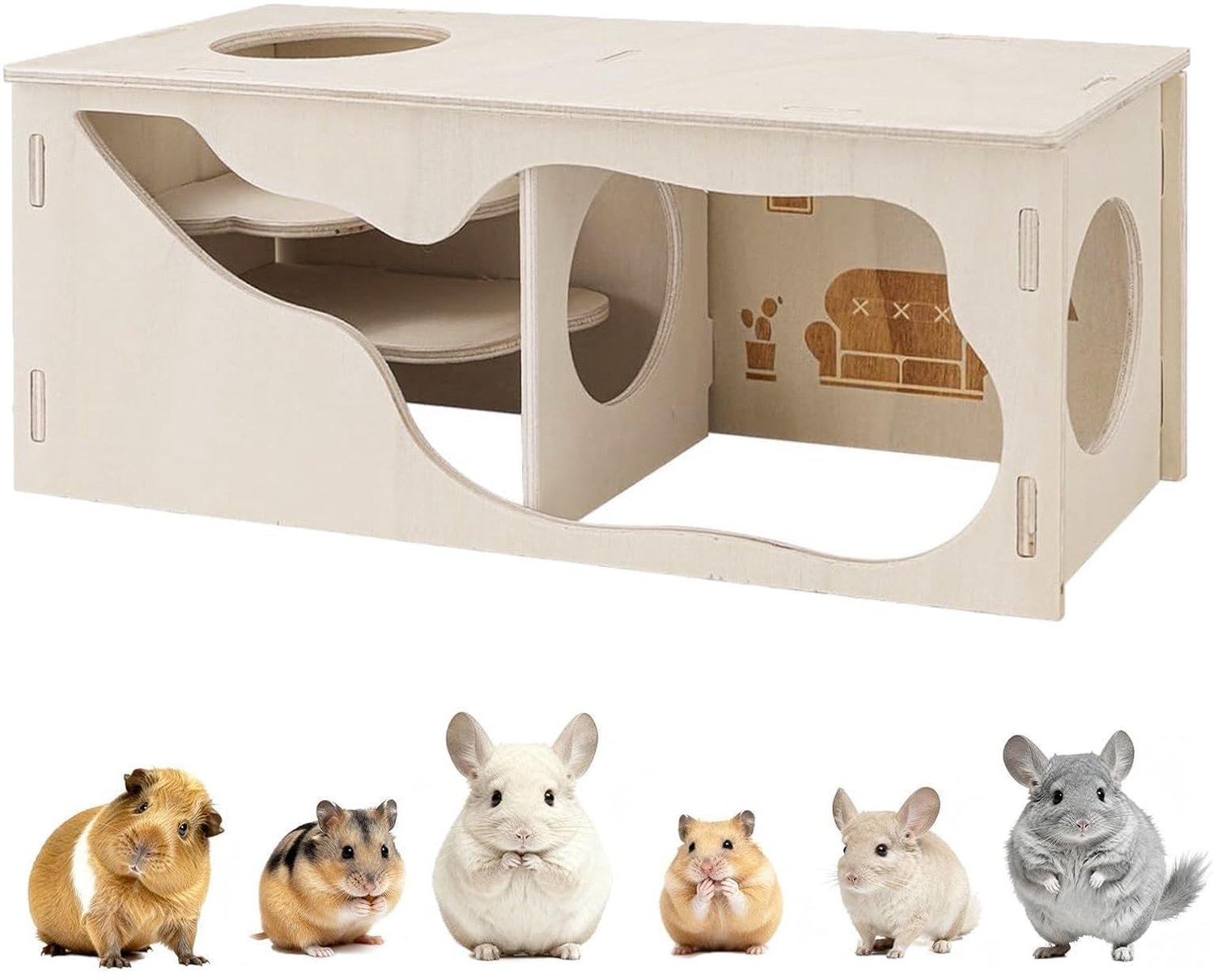 Hamsterhuis met Dubbele Kant, Waterdicht en Veilig