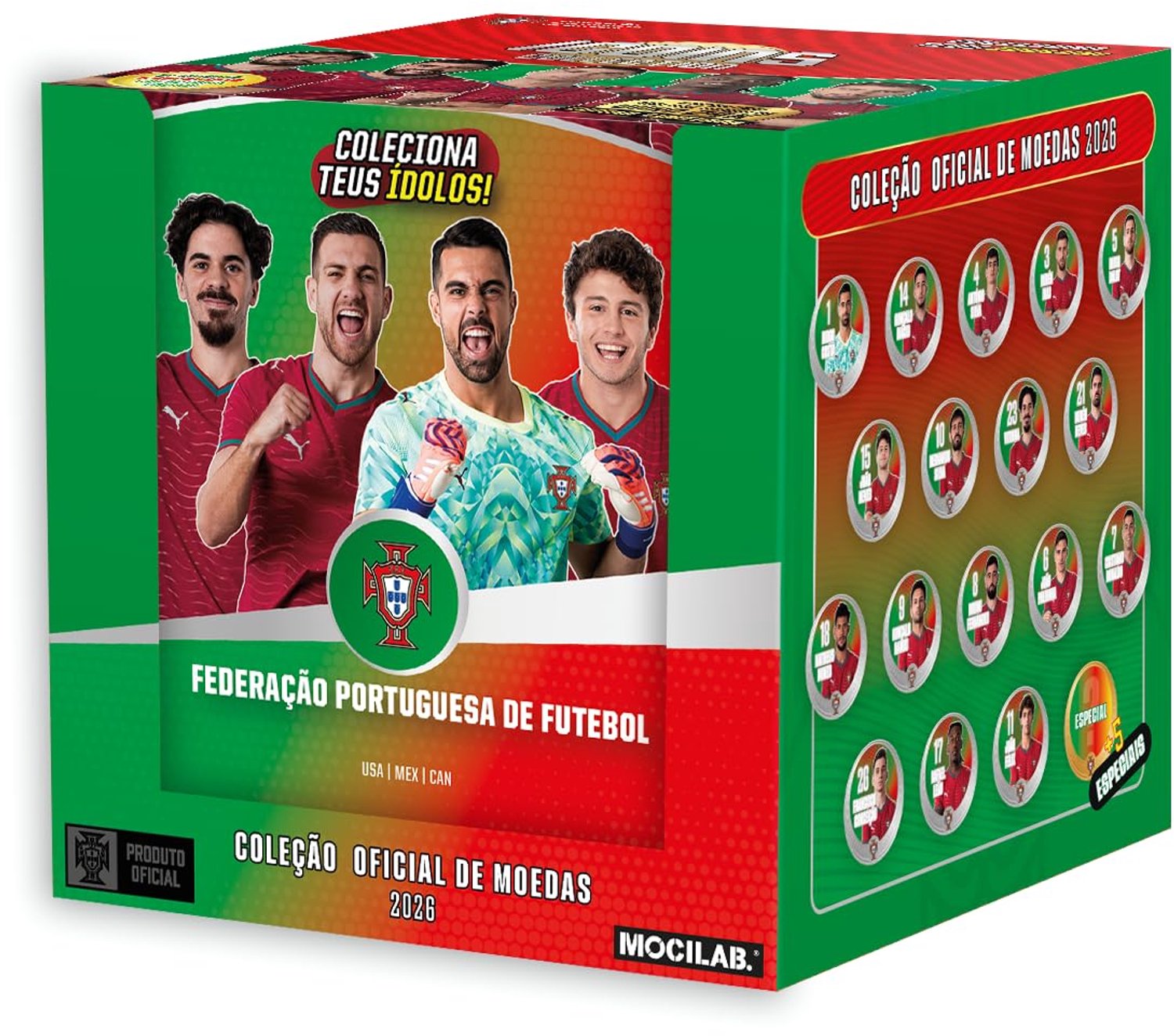 Portugees Voetbalteam Verzameling - 11 Enveloppen met Verrassing