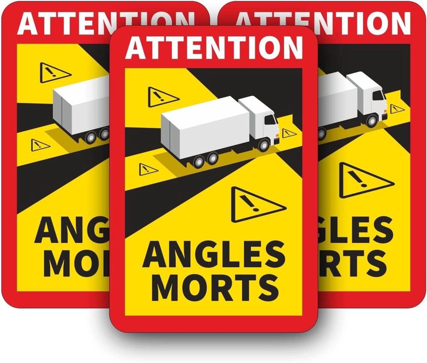 Magnetisch Bord voor Blind Spot Waarschuwing, 17 x 25 cm, 3 Stuks