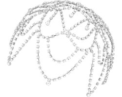 Haarketting met kristallen - 1920s headdress - elegant hoofdjuweel - perfect voor festivals - Homevero
