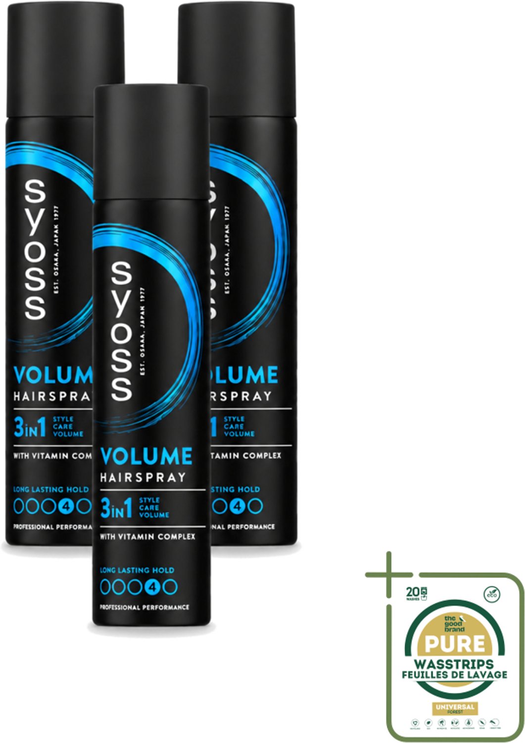 3 x Syoss - Haarspray - Volume Lift - 75 milliliter - Wasstrips - Koffiezetapparaat - Koffiezetapparaat - Koffiezetapparaat
