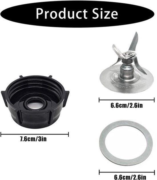 Reserveonderdelen Sapcentrifuge - Set Van 4 - Mesbasis Deksel O-ring - Universeel Compatibel - Keuken Accessoire — afbeelding 3