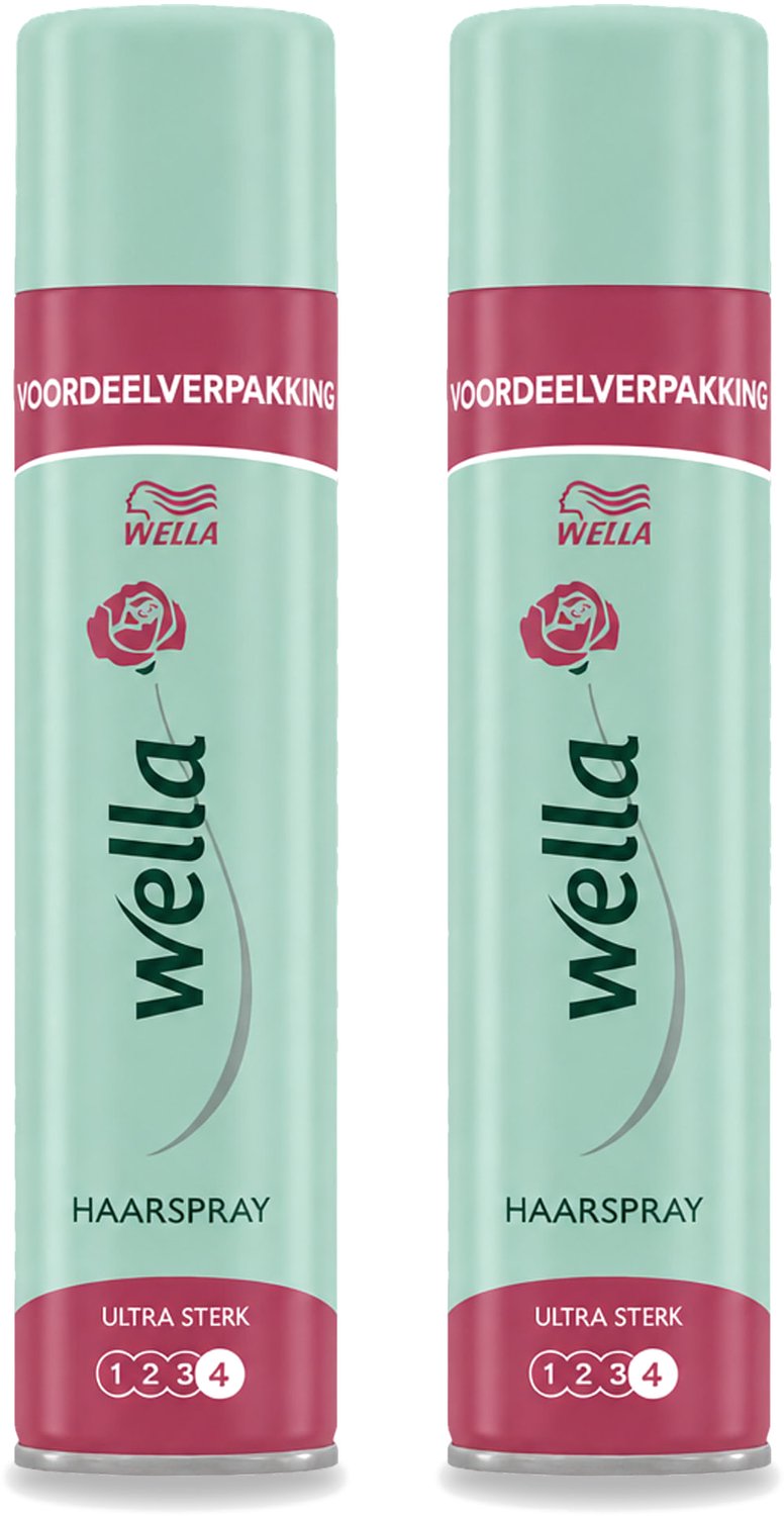 2 x Wella – Ultra Strong Hold – Haarspray – 400 ml - Voordeelverpakking - 2 stuks